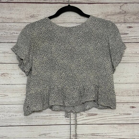 Willow Root Peasant Top with Tie Closure Small - Picture 6 of 7